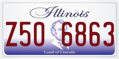 IL license plate Z506863