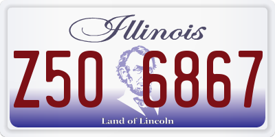 IL license plate Z506867