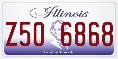 IL license plate Z506868