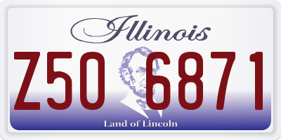 IL license plate Z506871