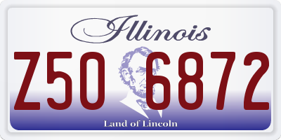 IL license plate Z506872
