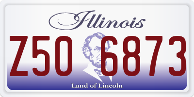 IL license plate Z506873