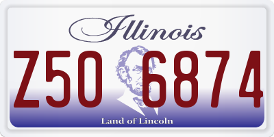 IL license plate Z506874