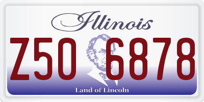 IL license plate Z506878