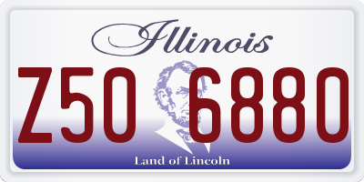 IL license plate Z506880