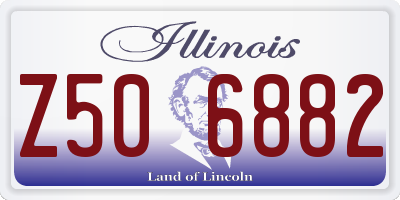 IL license plate Z506882