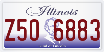 IL license plate Z506883
