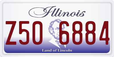 IL license plate Z506884