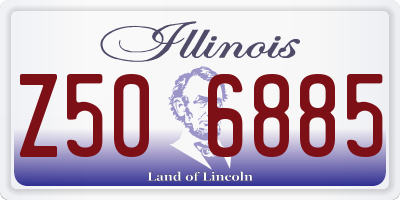 IL license plate Z506885