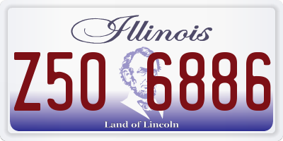 IL license plate Z506886