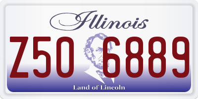 IL license plate Z506889