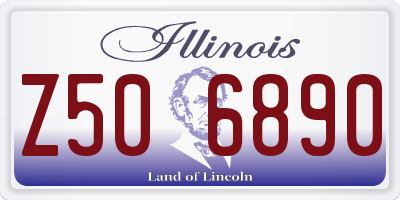 IL license plate Z506890