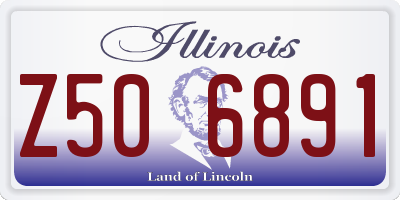 IL license plate Z506891