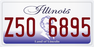 IL license plate Z506895