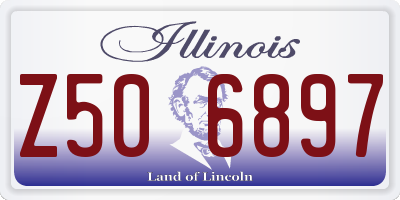 IL license plate Z506897