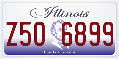 IL license plate Z506899