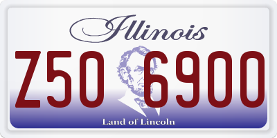 IL license plate Z506900