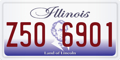 IL license plate Z506901