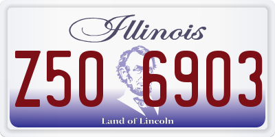 IL license plate Z506903