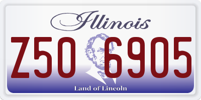IL license plate Z506905