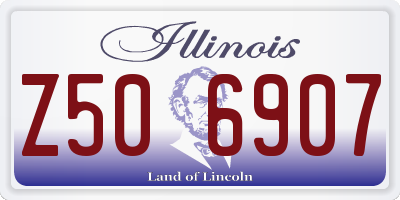 IL license plate Z506907
