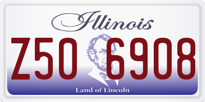 IL license plate Z506908