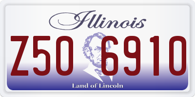 IL license plate Z506910