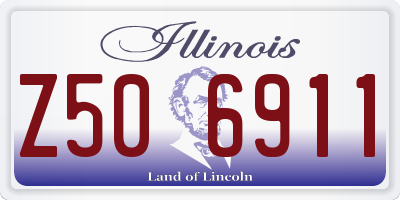 IL license plate Z506911