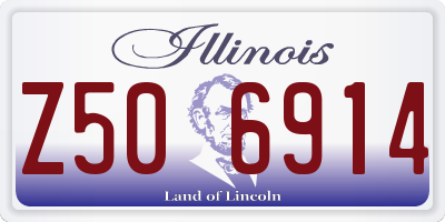 IL license plate Z506914
