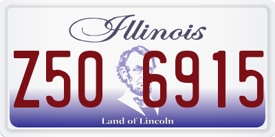 IL license plate Z506915