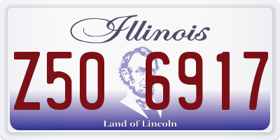 IL license plate Z506917