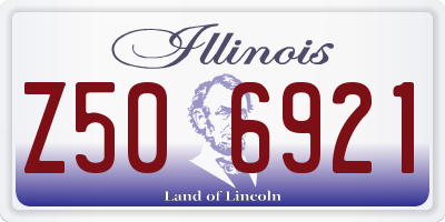 IL license plate Z506921