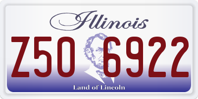 IL license plate Z506922
