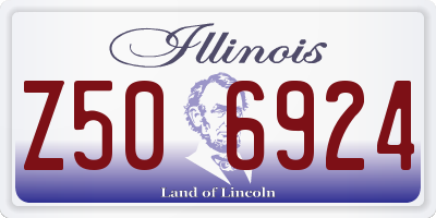 IL license plate Z506924