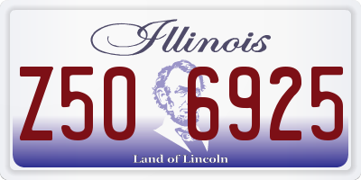 IL license plate Z506925