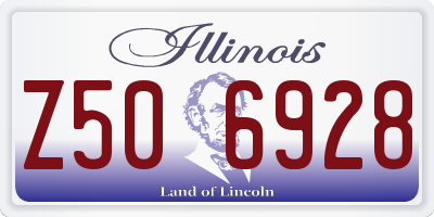 IL license plate Z506928