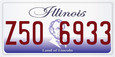 IL license plate Z506933