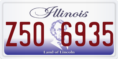 IL license plate Z506935