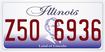 IL license plate Z506936