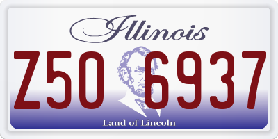 IL license plate Z506937