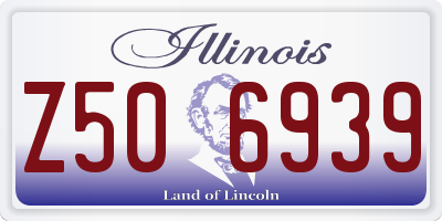 IL license plate Z506939