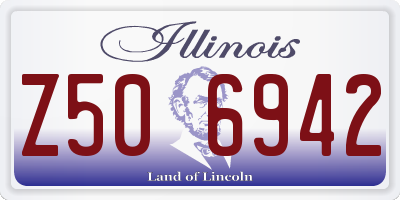 IL license plate Z506942