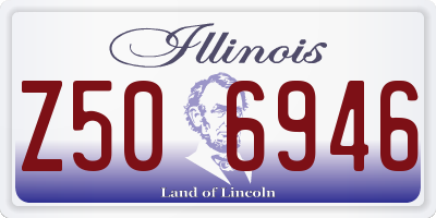IL license plate Z506946