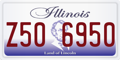 IL license plate Z506950