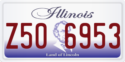 IL license plate Z506953