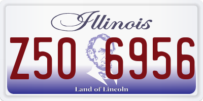 IL license plate Z506956