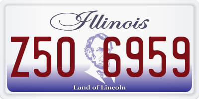 IL license plate Z506959