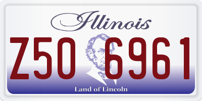 IL license plate Z506961