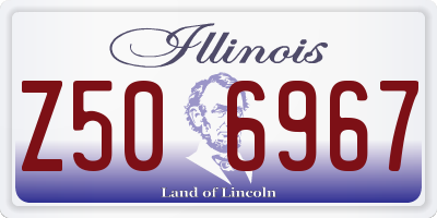 IL license plate Z506967
