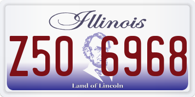 IL license plate Z506968